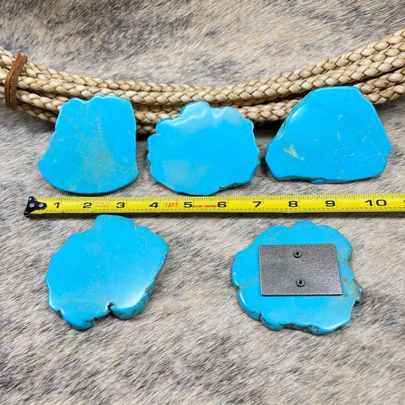 Large Genuine Turquoise Concho Lot - Picture 4 of 6